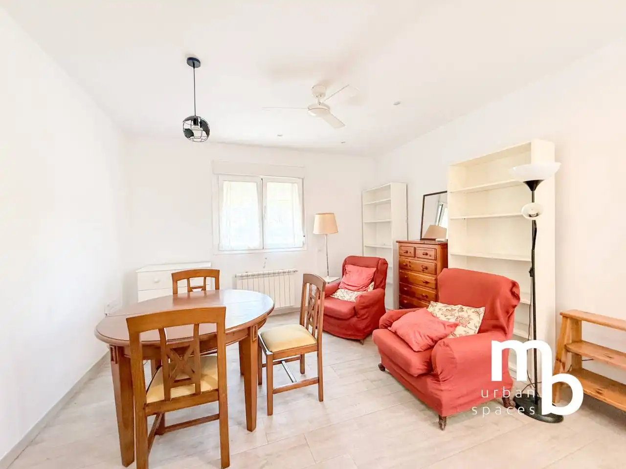 Wohnzimmer von Wohnung zur Miete in Madrid mit Klimaanlage, Heizung und Möbliert