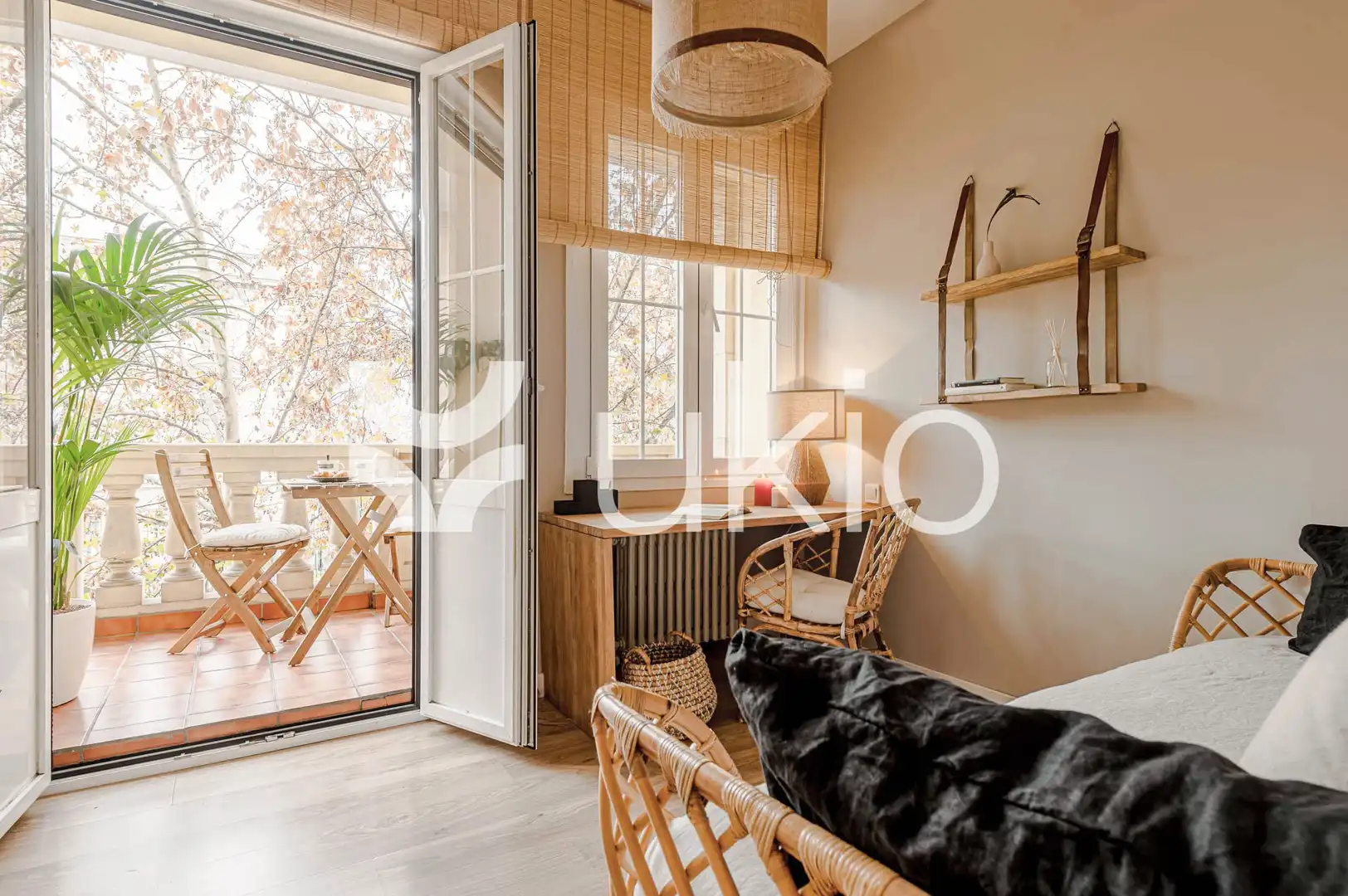 Habitación de Apartamento de alquiler en Madrid con Aire acondicionado, Calefacción y Terraza