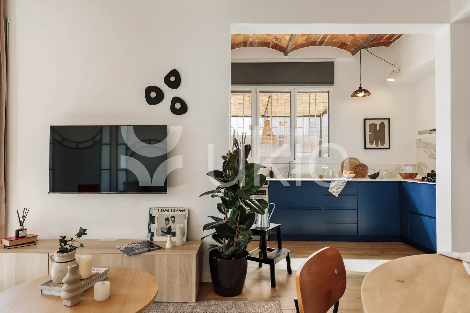 Cuina de Apartament de lloguer en Barcelona amb Aire condicionat, Calefacció i Terrassa