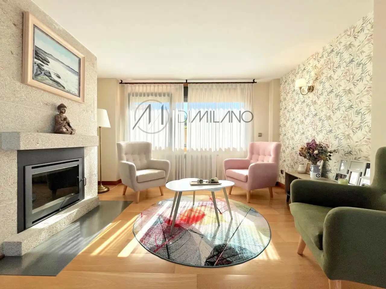 Living room of Houses for sale in Vigo   with Heating, Private garden and Terrace