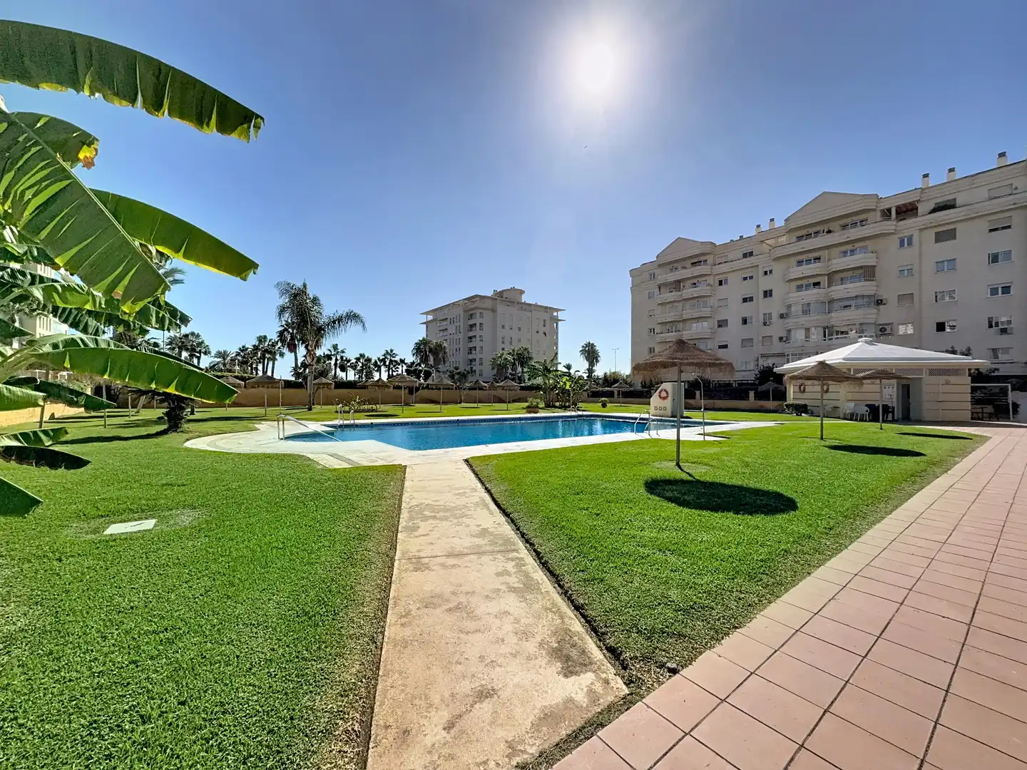 Swimming pool of Flat for sale in Málaga  with Air Conditioner, Terrace and Community pool
