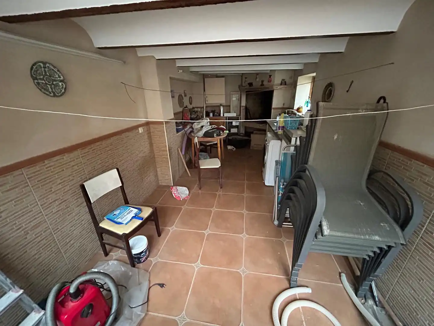 Cuina de Casa o xalet en venda en Villalpardo amb Aire condicionat, Jardí privat i Terrassa