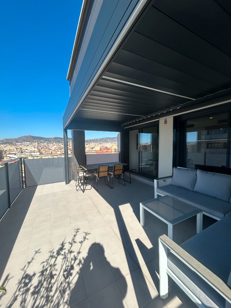 Terrace of Attic for sale in  Barcelona Capital  with Air Conditioner, Heating and Parquet flooring