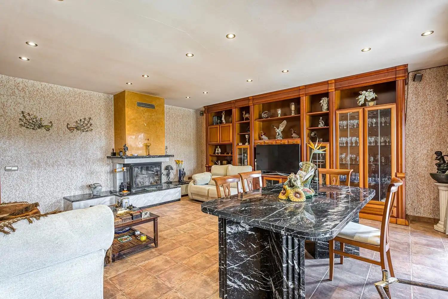 Sala de estar de Casa o chalet en venta en Igualada con Calefacción, Jardín privado y Terraza