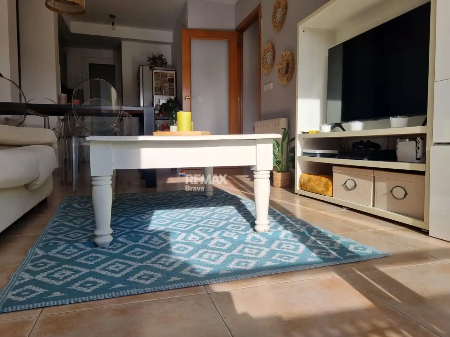 Sala de estar de Piso en venta en Girona con Aire acondicionado y Balcón