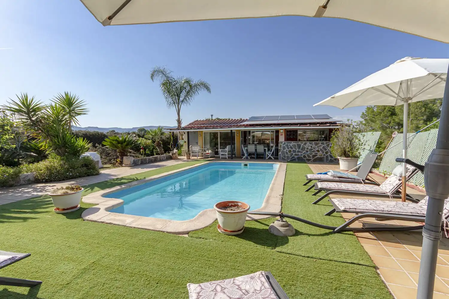 Swimming pool of Houses for sale in Sant Martí Sarroca  with Air Conditioner, Heating and Terrace