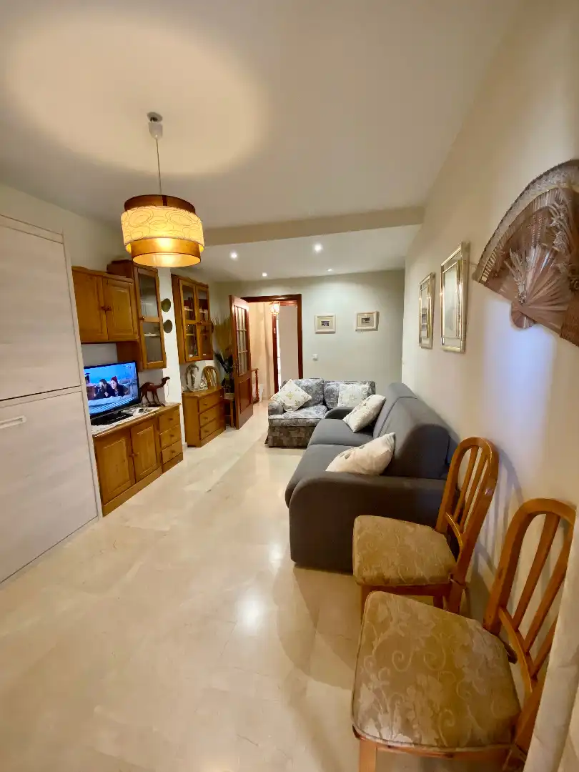 Sala de estar de Piso en venta en Marbella con Aire acondicionado, Amueblado y Horno