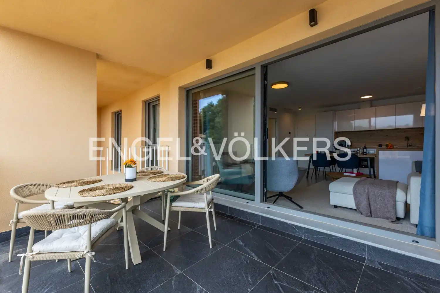 Terrasse von Wohnung zur Miete in Dénia mit Klimaanlage, Heizung und Privatgarten