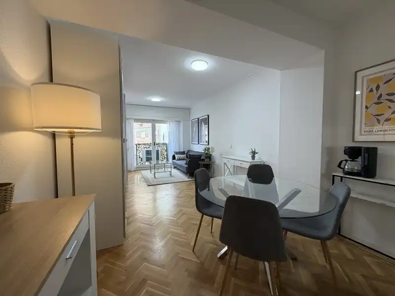 Living room of Study for rent in Madrid  with Air Conditioner and Furnished