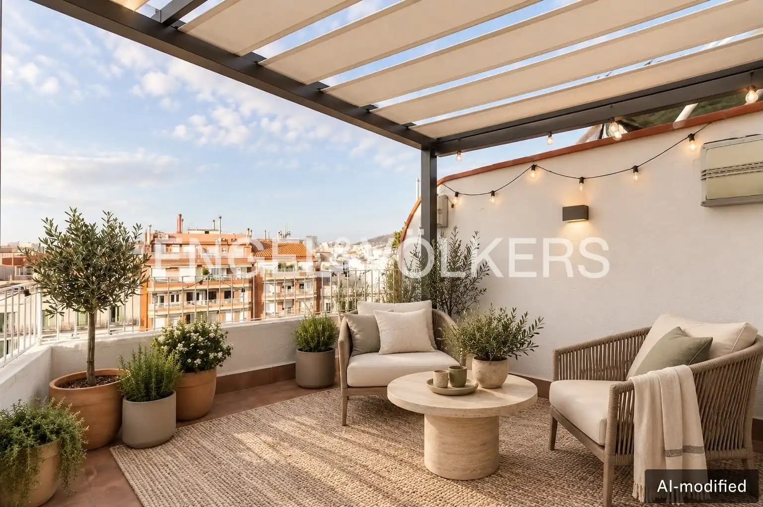 Terraza de Ático en venta en Gràcia