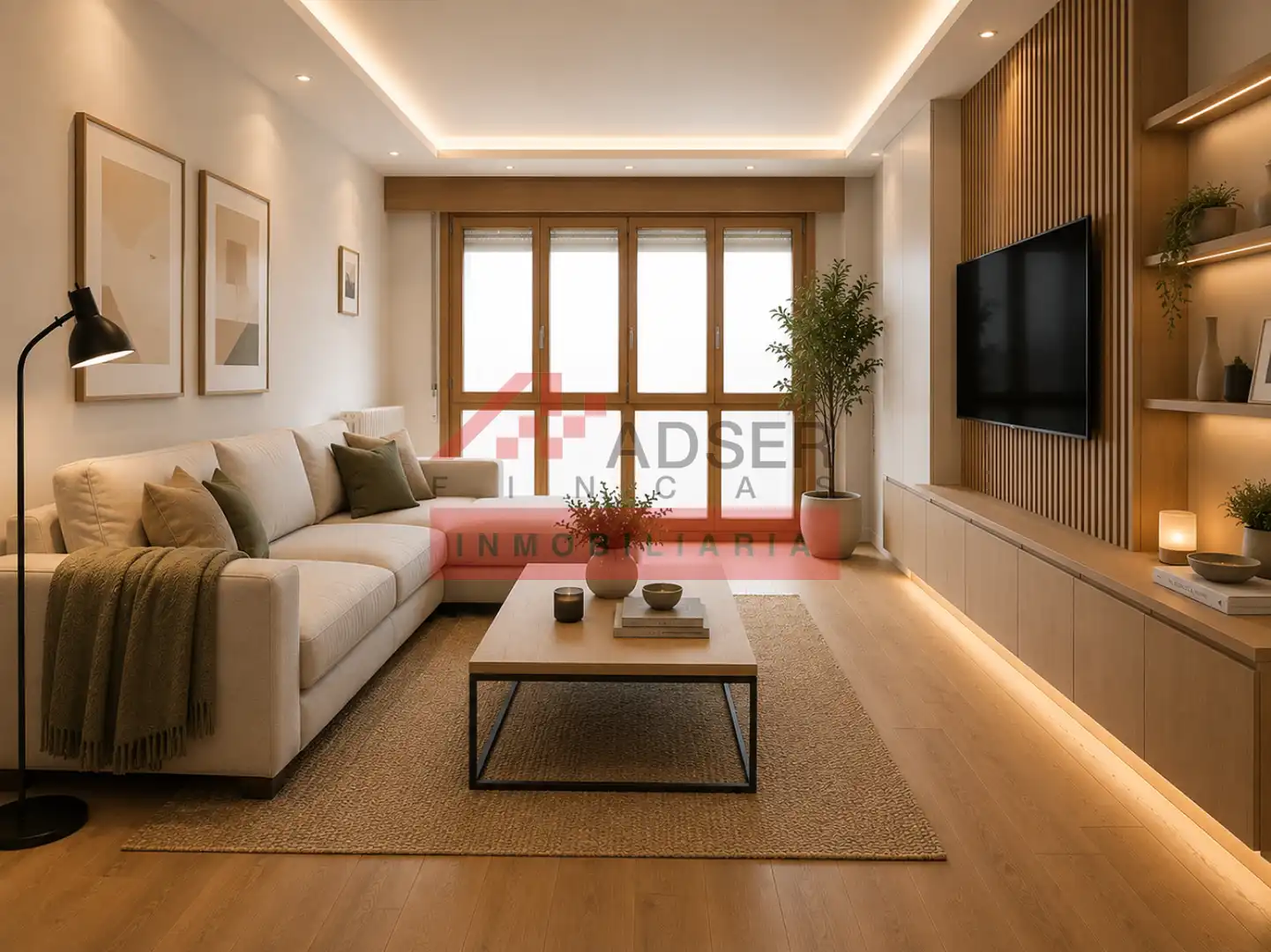 Sala de estar de Piso en venta en  Logroño con Calefacción, Parquet y Terraza