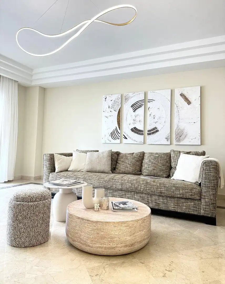 Sala d'estar de Apartament de lloguer en Marbella amb Aire condicionat, Terrassa i Traster