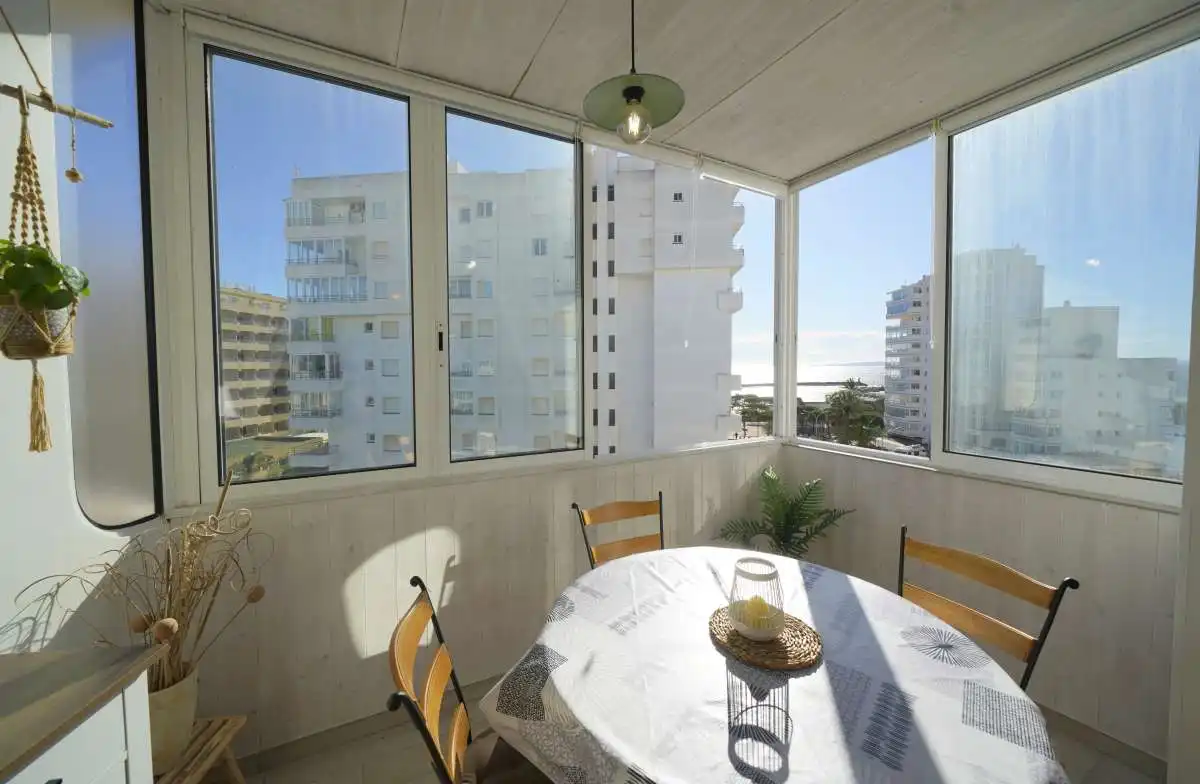 Balcony of Flat for sale in Roses