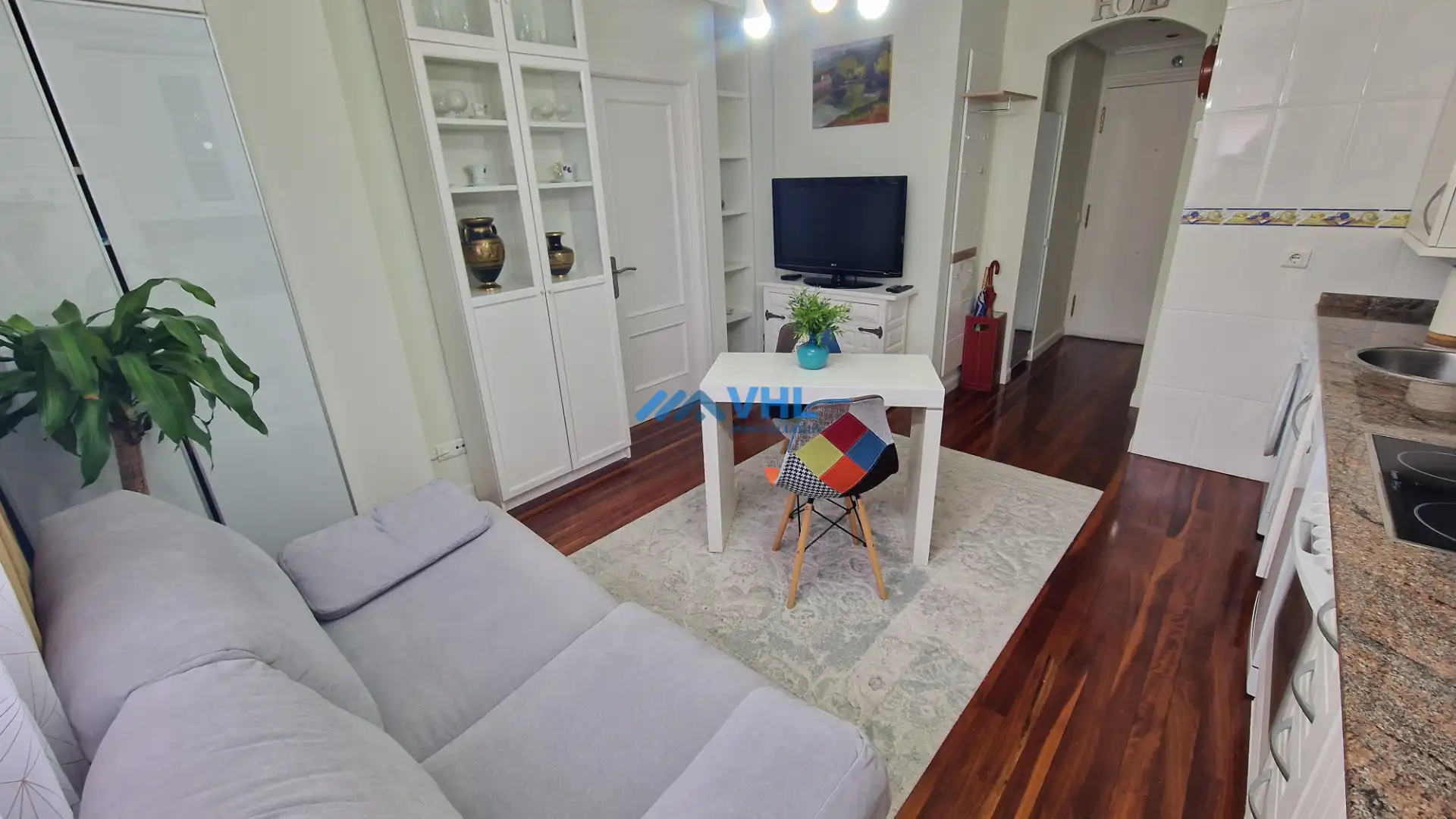 Living room of Apartments for rent in Castro-Urdiales  with Heating, Furnished and Community pool