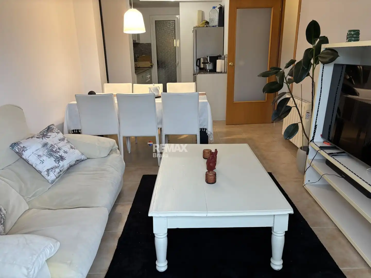 Sala de estar de Piso en venta en Girona con Aire acondicionado y Balcón