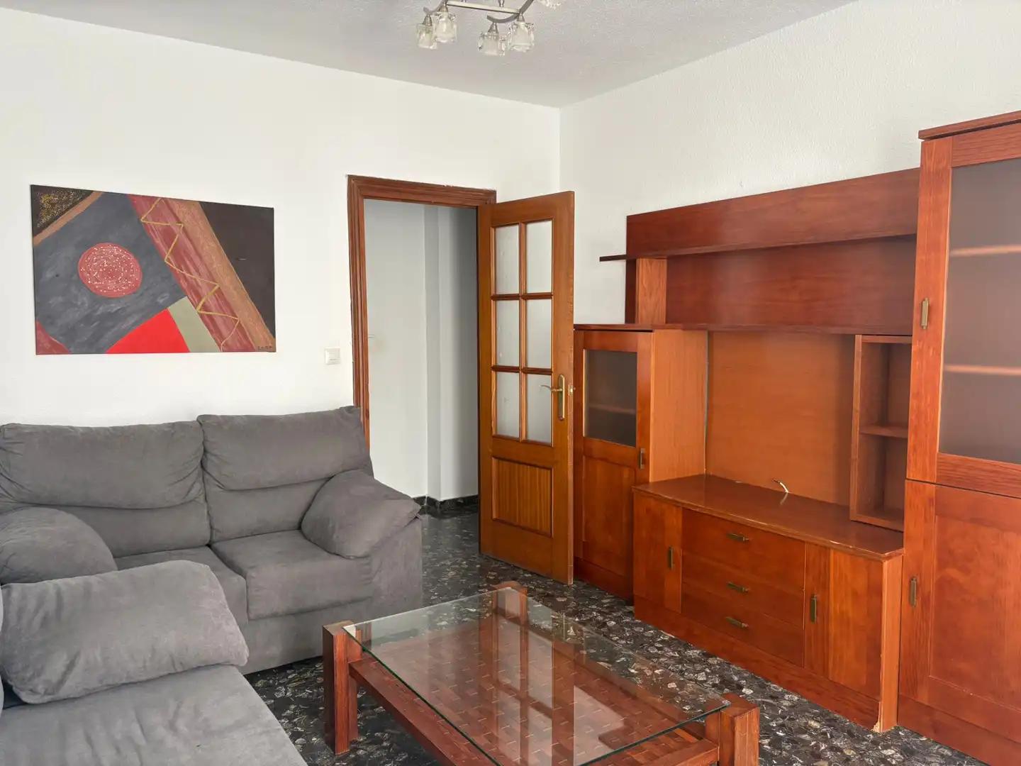 Wohnzimmer von Wohnung zum Verkauf in Loja mit Möbliert, Ofen und Waschmaschine
