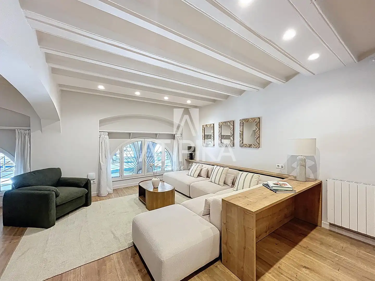 Sala de estar de Piso en venta en Barcelona con Aire acondicionado, Calefacción y Parquet