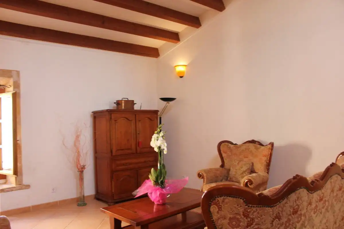 Sala de estar de Finca rústica en venta en Alcúdia con Aire acondicionado, Calefacción y Terraza