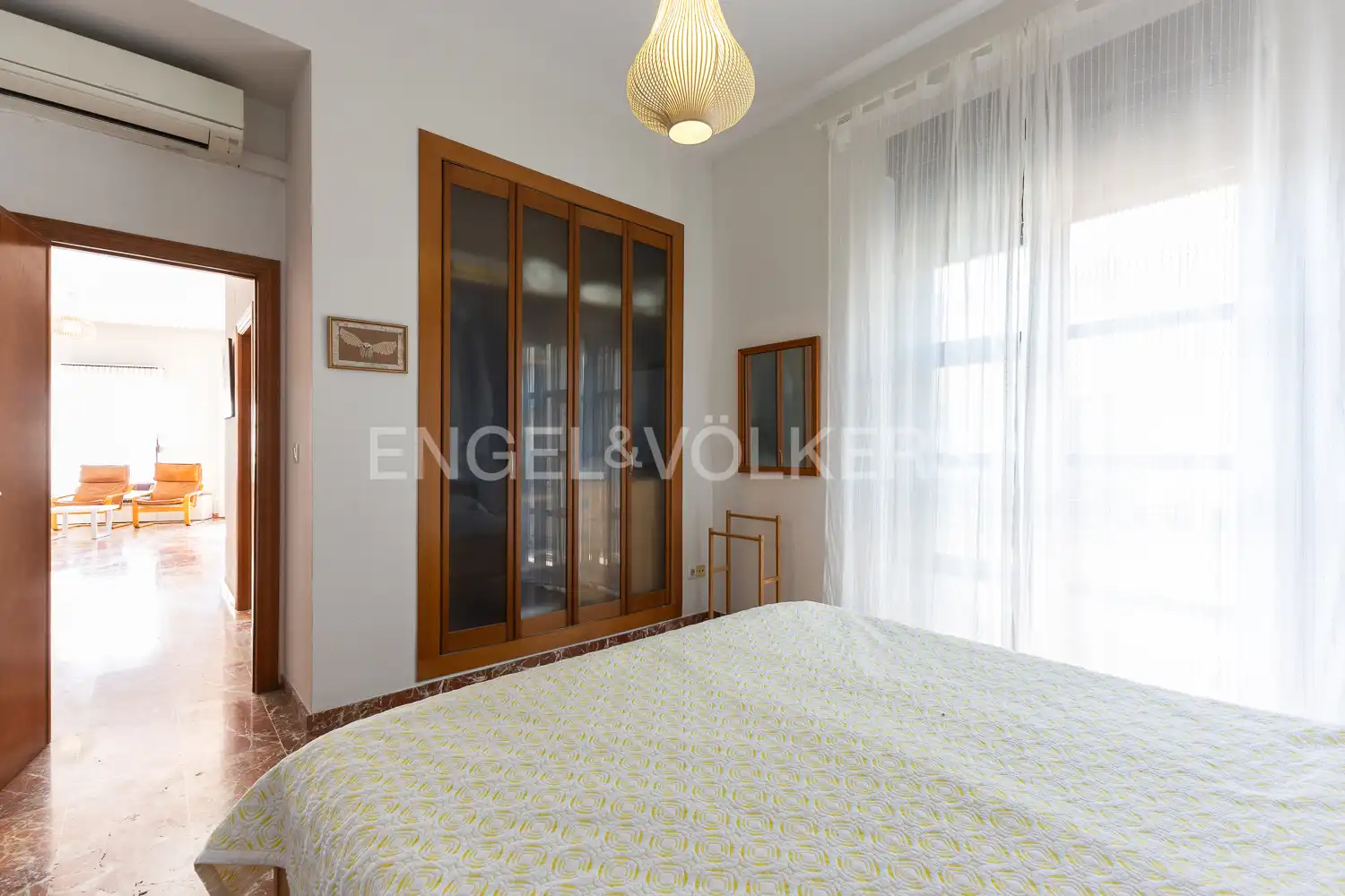 Schlafzimmer von Dachboden zum Verkauf in Valencia mit Klimaanlage, Heizung und Terrasse