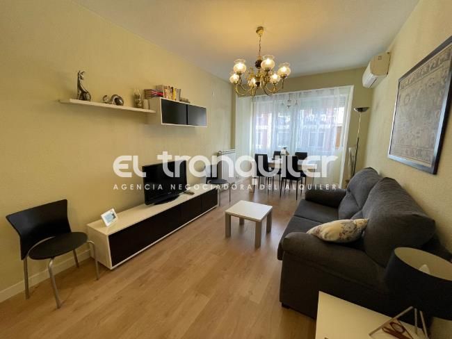 Sala de estar de Piso de alquiler en  Madrid Capital con Aire acondicionado y Amueblado