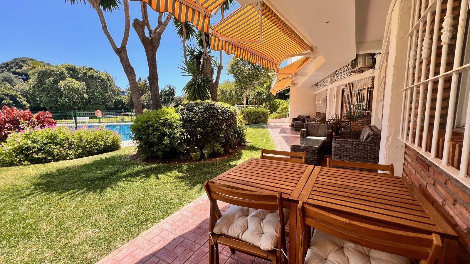 Garden of Apartment for sale in Marbella  with Air Conditioner and Terrace