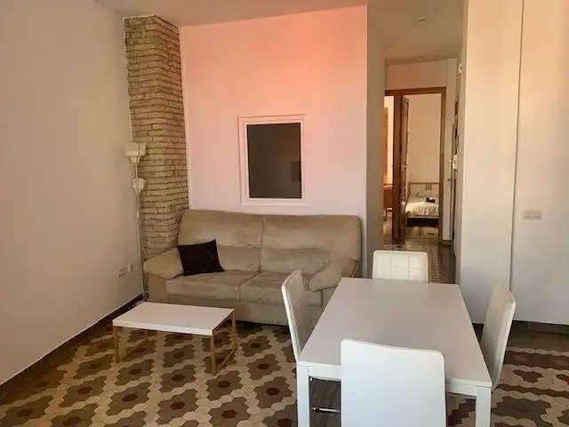 Sala de estar de Piso de alquiler en Valencia con Aire acondicionado, Amueblado y Balcón