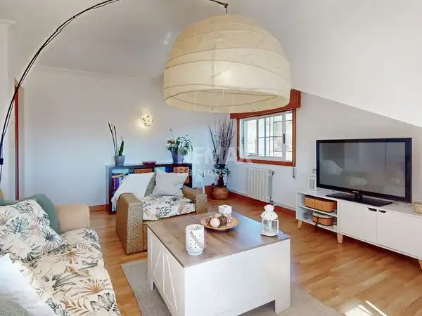 Living room of Houses for sale in Baiona  with Heating, Private garden and Parquet flooring