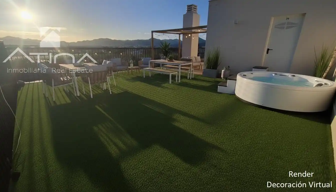 Terraza de Ático en venta en Daimús con Aire acondicionado, Jardín privado y Terraza