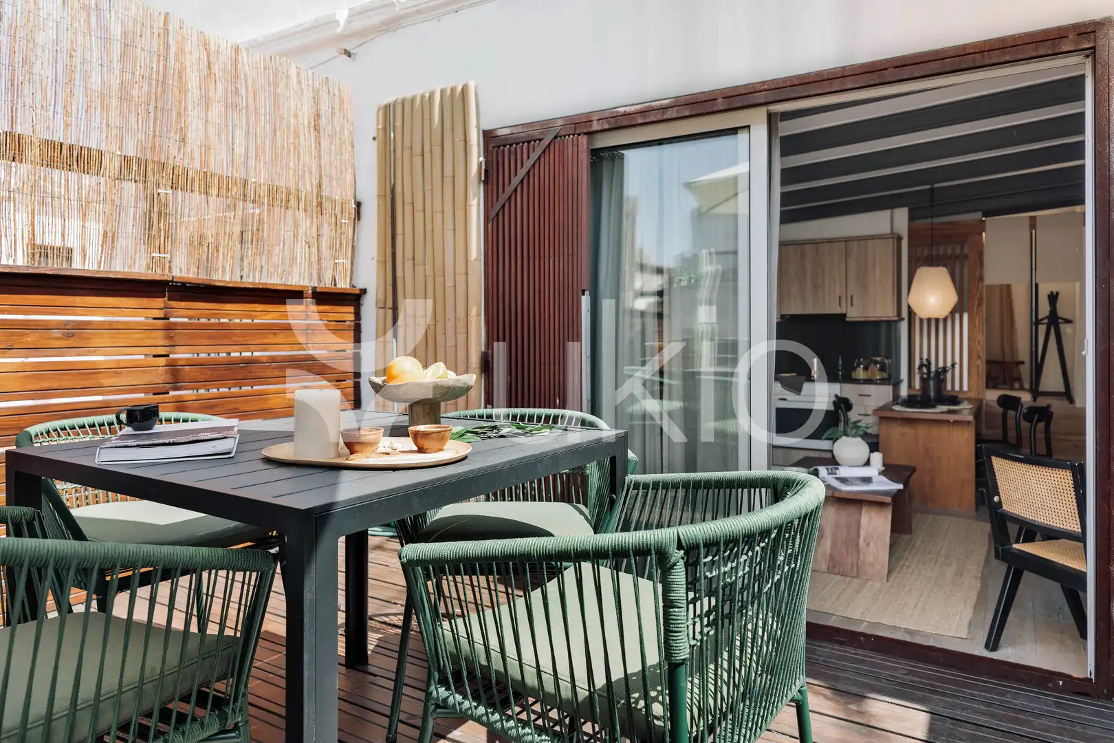 Terrace of Attic for rent in Barcelona  with Air Conditioner, Heating and Parquet flooring