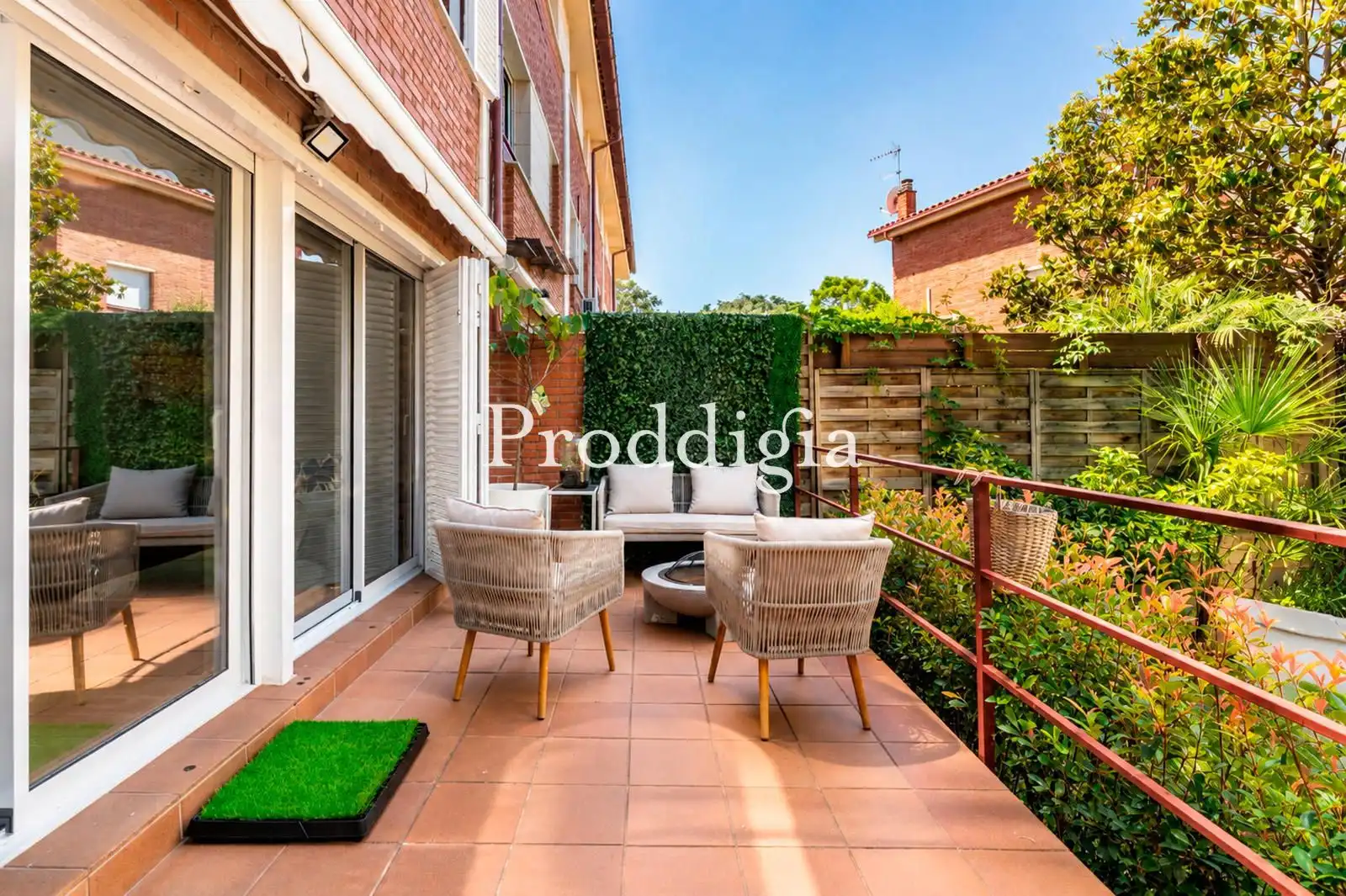 Terrace of Detached homes for sale in Sant Cugat del Vallès  with Air Conditioner, Heating and Private garden