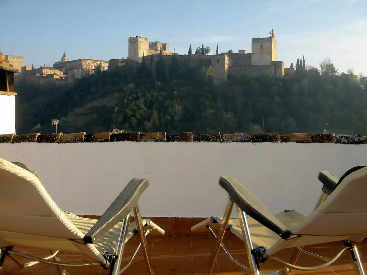 Terrace of Attic for rent in Granada  with Heating and Furnished