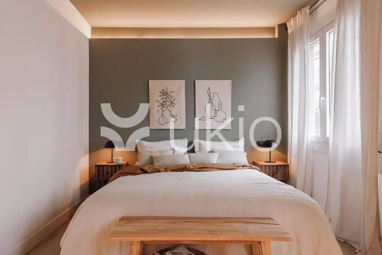 Bedroom of Apartments for rent in Barcelona  with Air Conditioner, Furnished and Oven