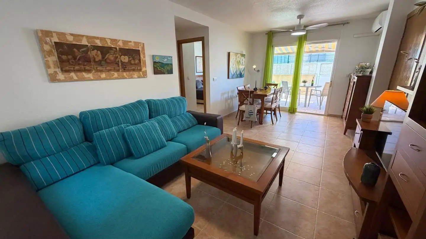 Sala de estar de Apartamento en venta en La Manga del Mar Menor con Aire acondicionado, Terraza y Trastero