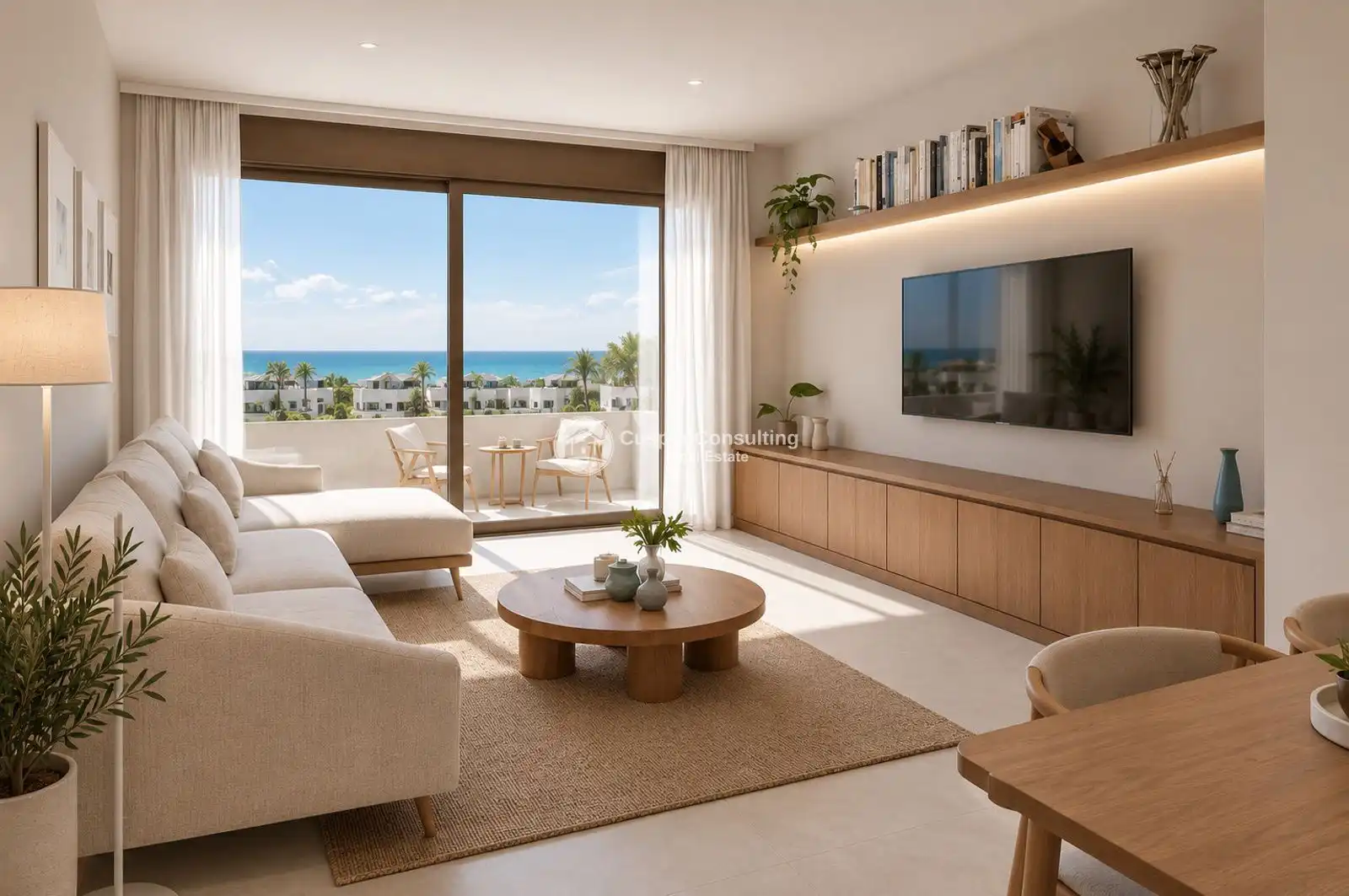 Sala d'estar de Àtic en venda en San Juan de los Terreros