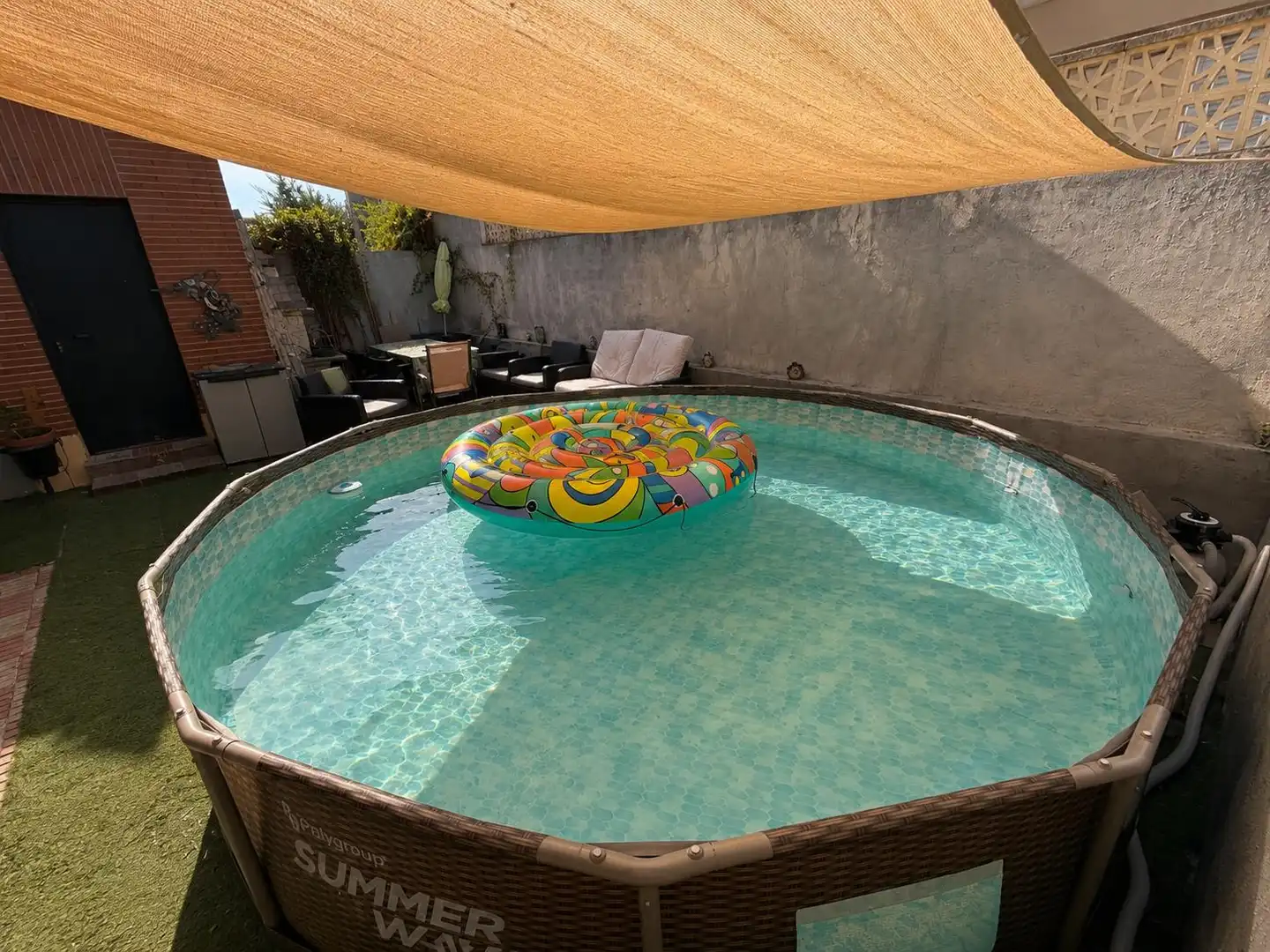 Swimming pool of Detached homes for sale in Torrejón de la Calzada  with Air Conditioner, Heating and Private garden