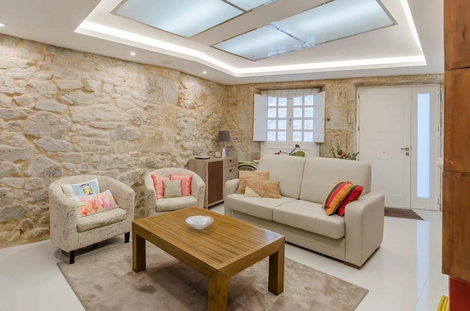 Living room of Houses for sale in A Coruña Capital   with Heating and Alarm