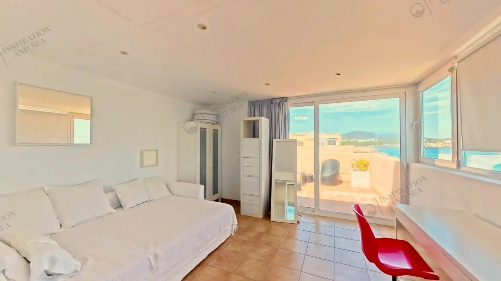 Bedroom of Flat for sale in Santa Eulària des Riu  with Air Conditioner and Terrace