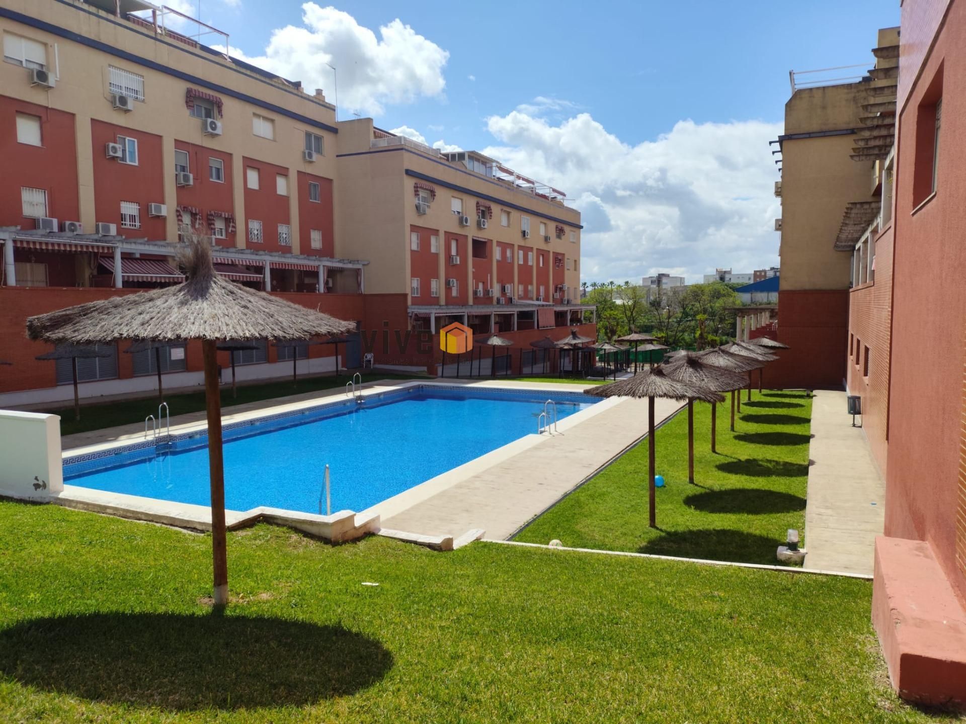 Swimming pool of Flat for sale in San Juan de Aznalfarache  with Private garden, Terrace and Balcony