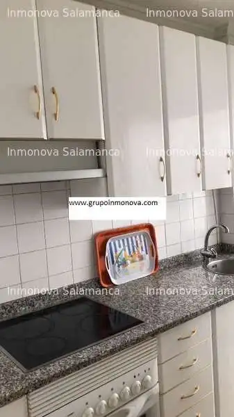 Kitchen of Flat for rent in Salamanca  with Heating, Terrace and Furnished