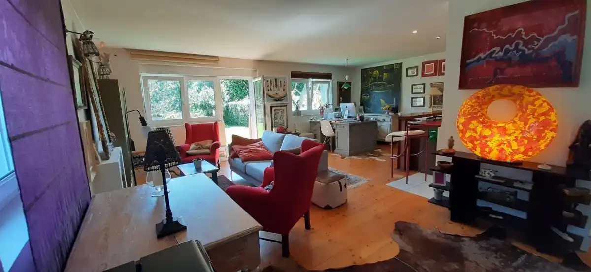 Sala de estar de Finca rústica en venta en Hazas de Cesto con Calefacción, Trastero y Balcón