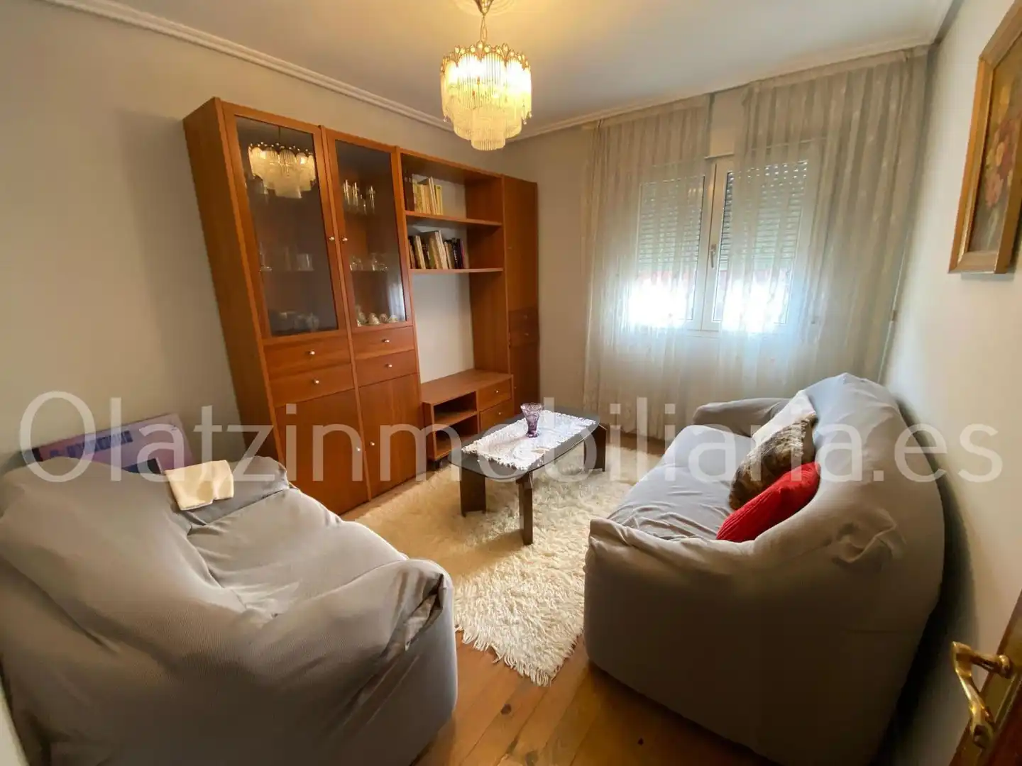 Sala de estar de Piso de alquiler en Ortuella con Calefacción, Amueblado y Balcón