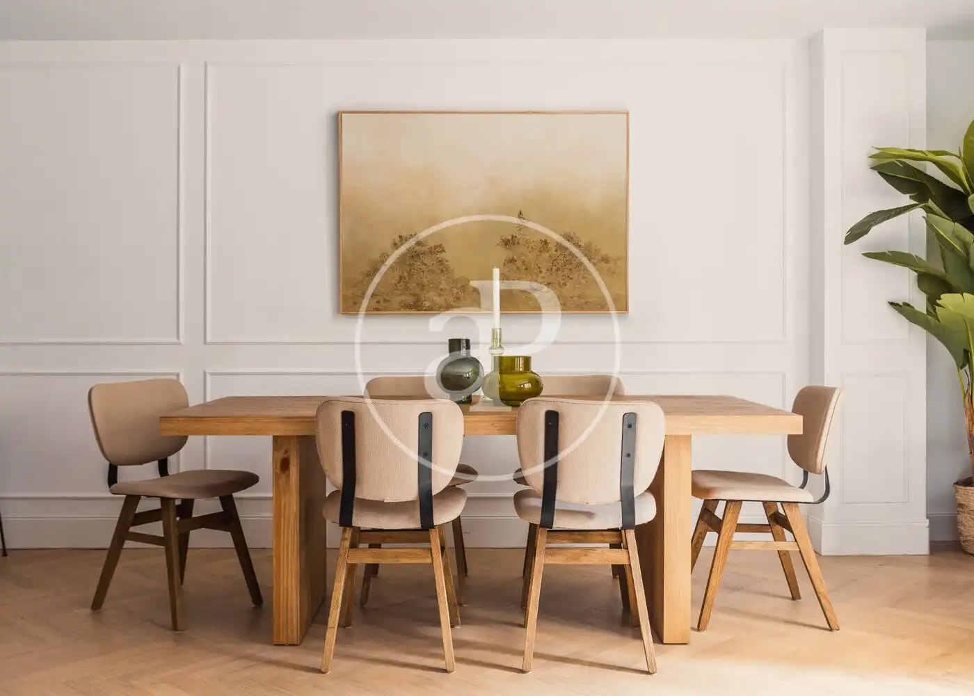 Dining room of Flat for rent in Madrid  with Air Conditioner, Heating and Furnished