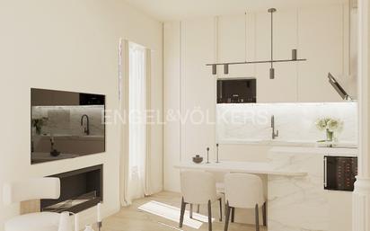 Kitchen of Apartment for sale in  Madrid Capital  with Air Conditioner