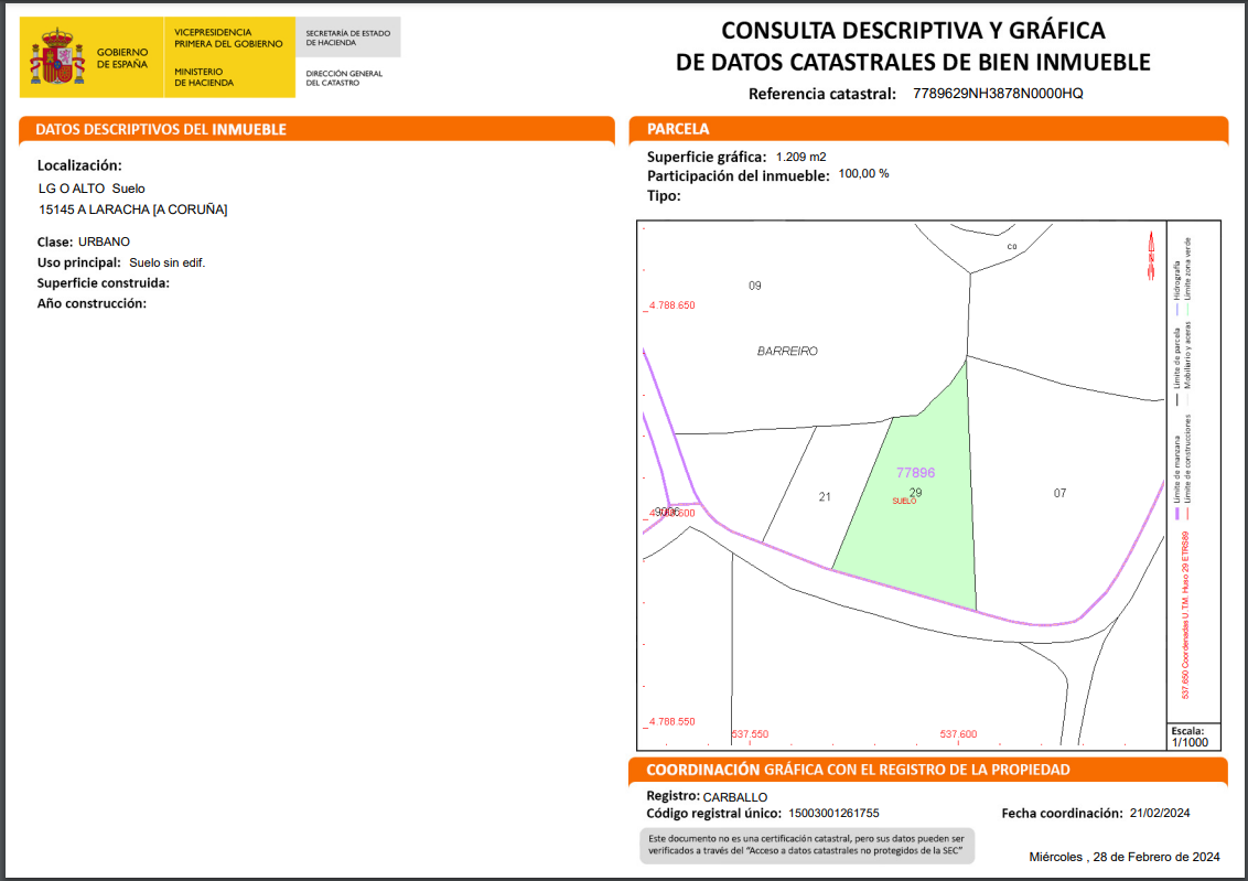 Residencial en venta en Lugar Medoña, 2, A Laracha