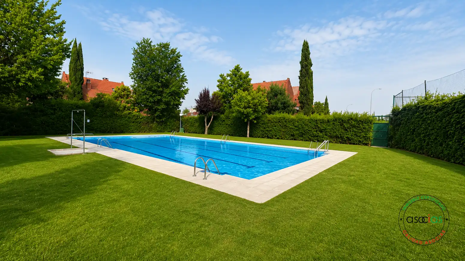 Piscina de Casa adosada en venda en Las Rozas de Madrid amb Aire condicionat, Calefacció i Jardí privat