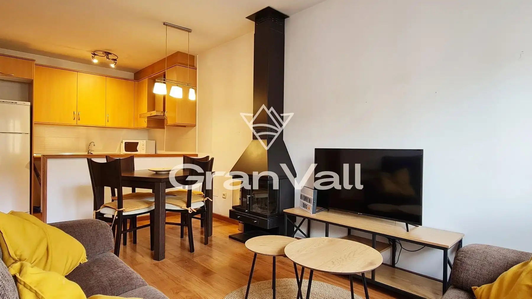 Sala de estar de Apartamento en venta en La Molina