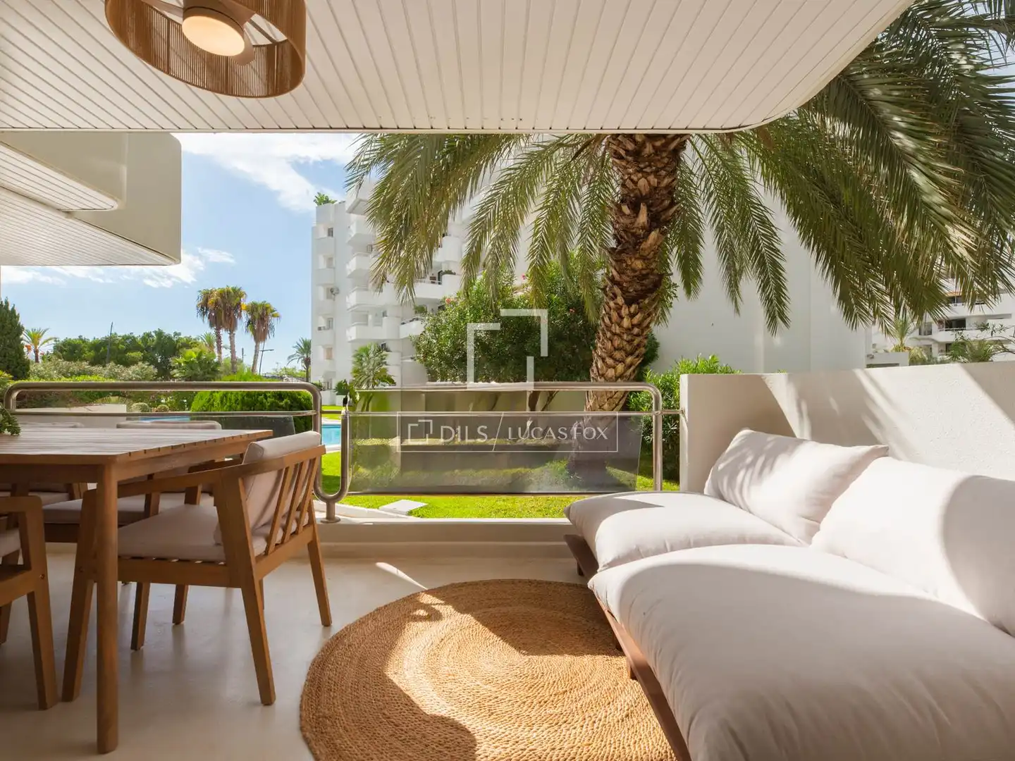 Terrasse von Wohnung zum Verkauf in Eivissa mit Klimaanlage, Heizung und Privatgarten