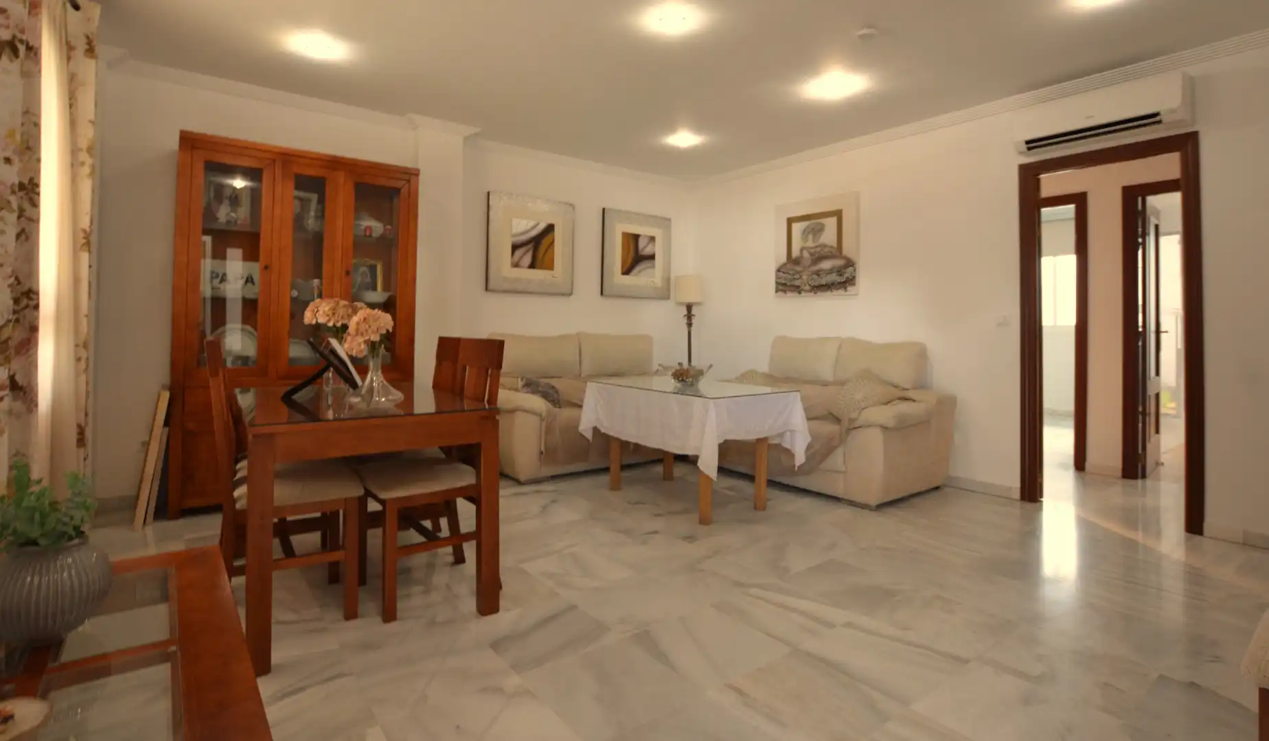 Living room of Detached homes for sale in La Algaba  with Air Conditioner, Heating and Terrace