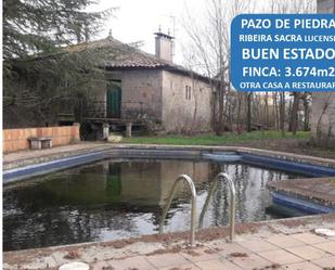 Piscina de Casa o xalet en venda en Pantón amb Piscina