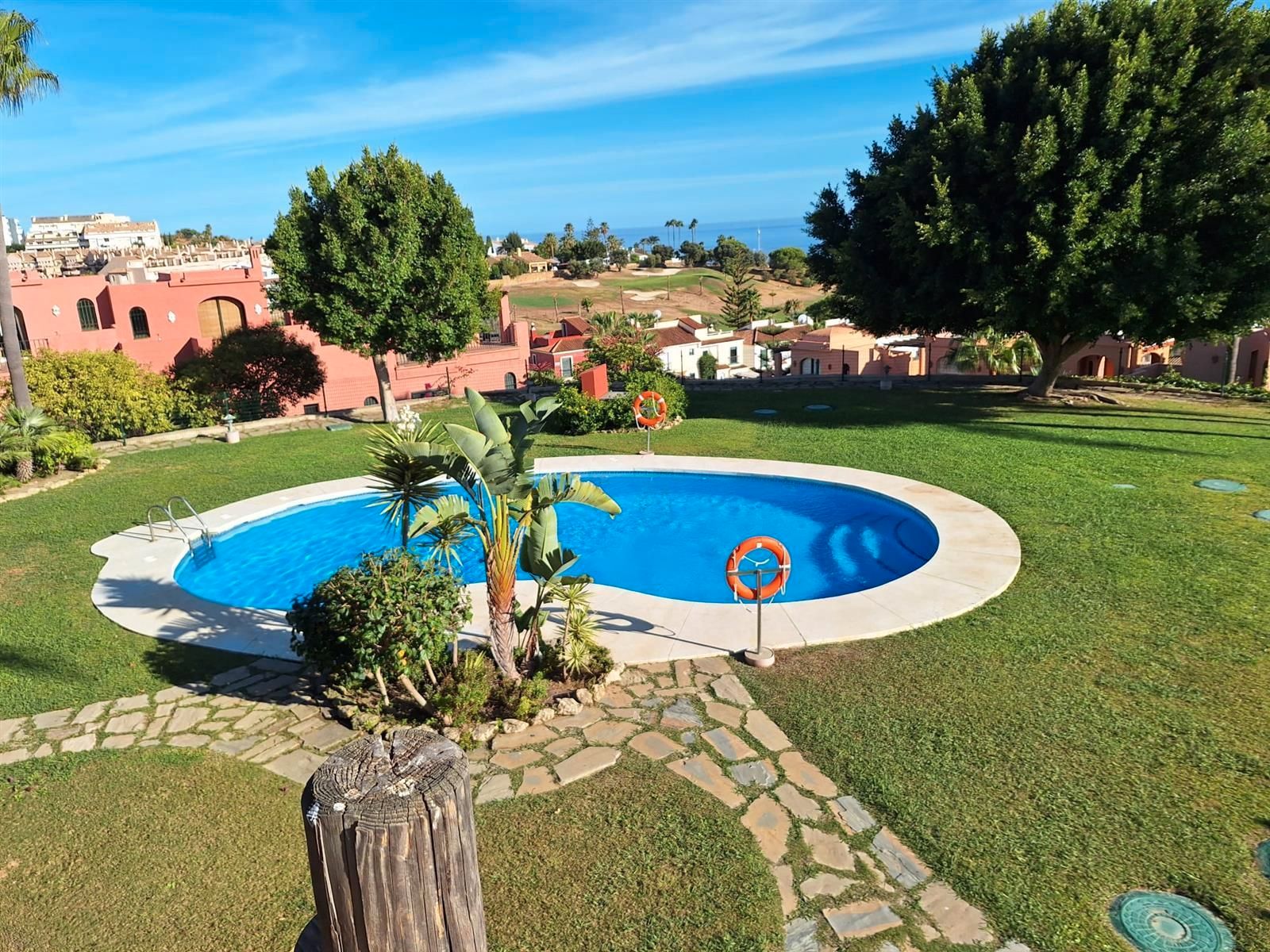 Jardín de Apartamento en venta en Manilva con Aire acondicionado, Terraza y Amueblado